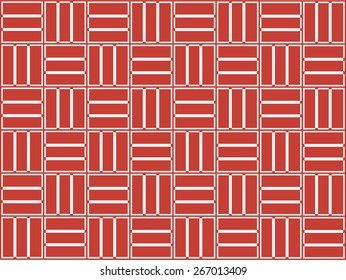 Abstract seamless pattern of geometric shapes green color in vector