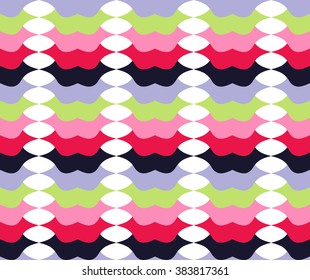 Abstract seamless pattern of geometric shapes. Vector illustration.