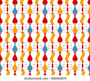 Abstract seamless pattern of geometric shapes. Vector illustration.