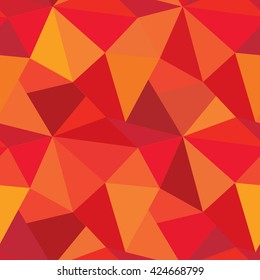 Abstract seamless pattern of geometric shapes. Geometric background. Retro triangle background. Colorful mosaic banner.