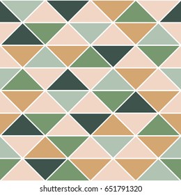 Abstract seamless pattern with geometric shapes triangles. Vector illustration.