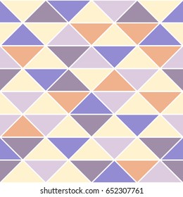 Abstract seamless pattern with geometric shapes triangles. Vector illustration.