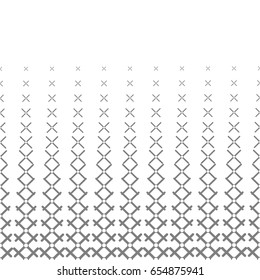 Abstract seamless pattern of geometric shapes. Dithered colors in the image.