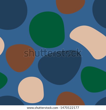 Abstract seamless pattern of geometric shapes and elements. Colorful trendy seamless pattern