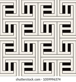 Abstract seamless pattern. Geometric simple regular background. Vector illustration with thin linear grid.