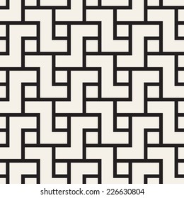 Abstract seamless pattern. Geometric simple background with straight angles. Vector illustration