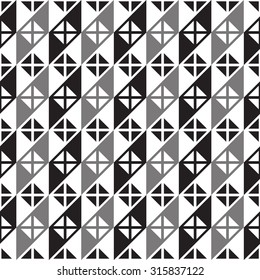Abstract seamless pattern. Geometric simple triangles background vector illustration