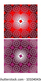 Abstract seamless pattern with geometric spheres