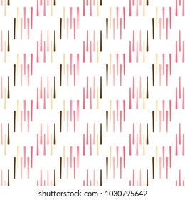 Abstract Seamless Pattern. Geometric stick shapes seamless vector pattern