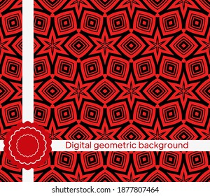 Abstract seamless pattern with abstract geometric style. Repeating Sample Figure And Line. For Modern Interiors Design, Wallpaper, Textile Industry. Vector