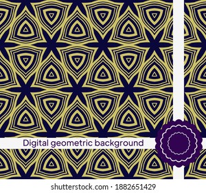 Abstract seamless pattern with abstract geometric style. Repeating Sample Figure And Line. For Modern Interiors Design, Wallpaper, Textile Industry. Vector