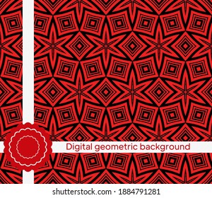 Resumen de un patrón sin fisuras con estilo geométrico abstracto. Figura Y Línea De Ejemplo Repetidas. Para El Diseño De Interiores Modernos, Papel De Techo, Industria Textil. Vector