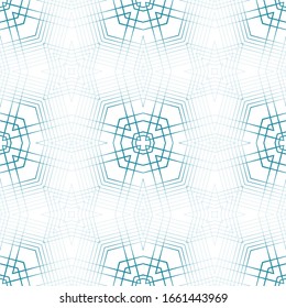 Abstract seamless pattern with geometric texture. Pattern of repeating symmetrical shapes. Stock vector illustration.