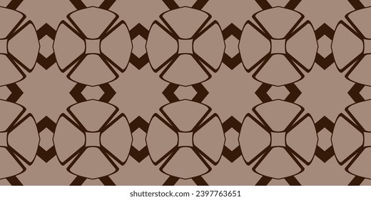 Abstract seamless pattern. Geometric texture. Repeated printing. Repeat patern for design prints. pattern on brown background