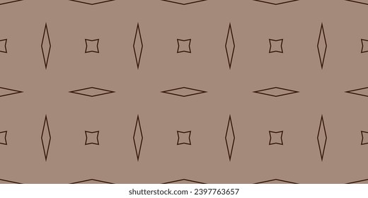 Abstract seamless pattern. Geometric texture. Repeated printing. Repeat patern for design prints. pattern on brown background