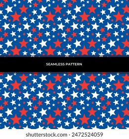 Abstract seamless pattern. Geometric texture with stars