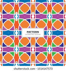 Abstract seamless pattern. Geometric vector illustration