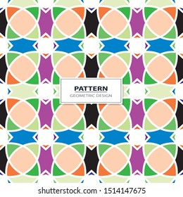 Abstract seamless pattern. Geometric vector illustration