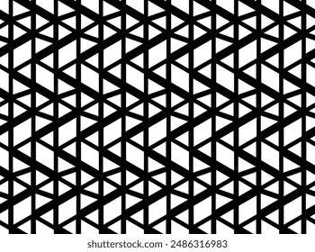 Abstract seamless pattern. Geometric vector background. Black and white texture. Graphic modern pattern.
