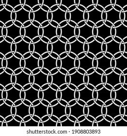 Abstract seamless pattern, geometric wallpaper. Black and white seamless pattern, geometric background. 