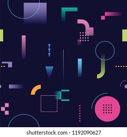 abstract seamless pattern from geometrical elements