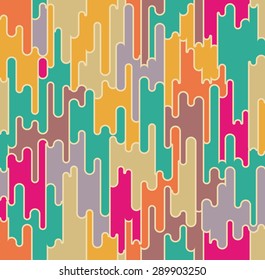 Abstract seamless pattern. Geometrical and ornamental motifs. Retro disco style