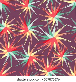 Abstract seamless pattern with geometrical shapes. 