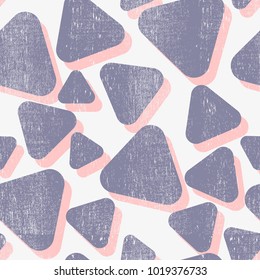 Abstract seamless pattern for girls and boys. Textured grunge urban wallpaper in yellow, black and white colors with geometric line, triangles, ink, shape dots elements. Background for sport clothes.