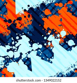 Abstract seamless pattern for girls and boys. Textured grunge urban wallpaper. Background for other clothes.