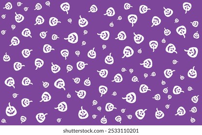 Abstractas patrón sin fisuras para las niñas, los niños para Halloween. Conjunto de pegatinas. Fondo de Vector creativo con calabaza. Fondo de pantalla divertido para el estilo de la moda textil y de la tela. Imagen brillante colorida para el niño