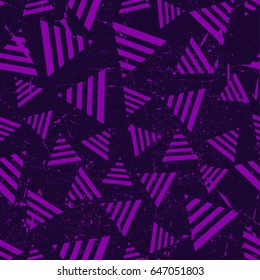 Abstract seamless pattern for girls, boys, clothes. Creative vector background with dots, geometric figures,stripes inscriptions.Funny wallpaper for textile and fabric. Fashion style. Colorful bright.