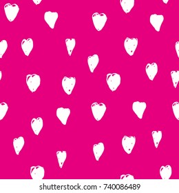 Abstract seamless pattern for girls, boys, clothes. Creative background with dots, geometric figures,stripes inscriptions. Funny wallpaper for textile and fabric. Fashion style. Colorful bright.
