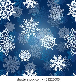 Abstract seamless pattern for girls,boys.Creative vector background with snowflakes, winter.Funny wallpaper for textile and fabric.Fashion style.Colorful bright 
