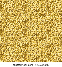 Abstract seamless pattern with golden glitter. Swatch is included in EPS file.