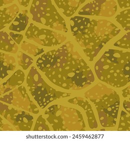 Abstract seamless pattern with golden spotted texture - hand drawn vector illustration.
