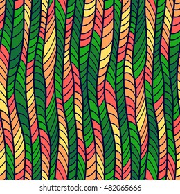 Abstract seamless pattern. Graphic ornament. Geometric stylish background. Colorful vector repeating texture.