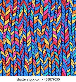 Abstract seamless pattern. Graphic ornament. Geometric stylish background. Colorful vector repeating texture.