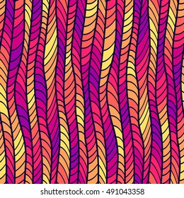 Abstract seamless pattern. Graphic ornament. Geometric stylish background. Colorful vector repeating texture.