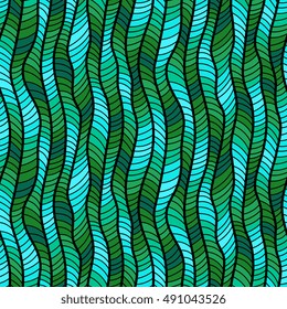 Abstract seamless pattern. Graphic ornament. Geometric stylish background. Colorful vector repeating texture.