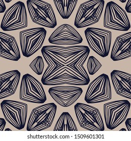 Abstract seamless pattern in graphic style. Vector illustration. Design textile, wallpaper, clothing, fabric. 