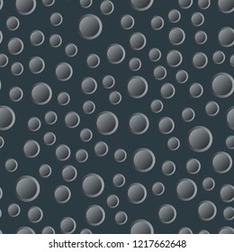 Abstract seamless pattern in gray colors. 3D effect due to gradient.