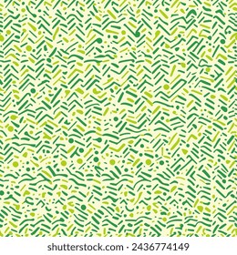 Abstract seamless pattern in green colors. Spotted print