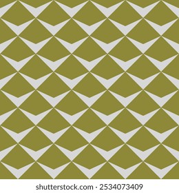 Abstract seamless pattern with green deltoid rectangles on dark green background