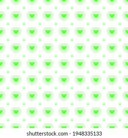 Abstrakter, nahtloser Muster, grüner Doodle-Hintergrund, Vektorgrafik