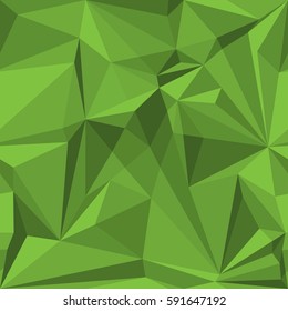 Abstract seamless pattern in green shades. Vector background.