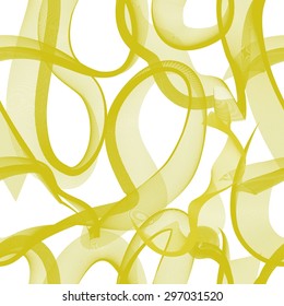 Abstract seamless pattern with green yellow on white background. Endless pattern can be used for creating card, pattern fills, wallpaper and textile.