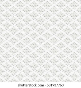 Abstract seamless pattern with grey rhombuses from small triangles on white background