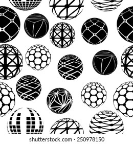 Abstract Seamless Pattern. Grunge Background. Vector Illustration. 