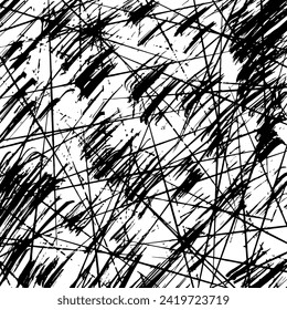 Abstract seamless pattern with grunge brushstrokes. Vector illustration.