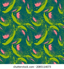 Abstract seamless pattern with grunge chaotic pattern